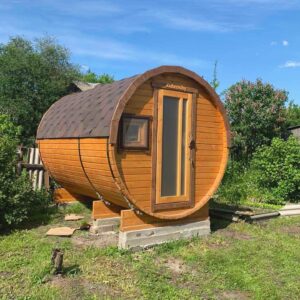 круглая баня бочка 3 метра