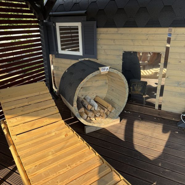 купить уличный деревянный дровник