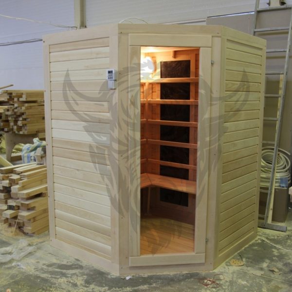 готовая пятиугольная сауна для дома