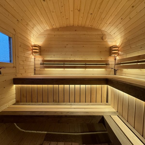 парилка внутри бани квадробочки